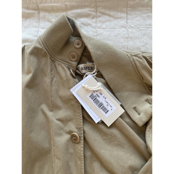 Aspesi Bomber Jacket (astore, cotton) Tan Beige NWT sz M - Picture 4 of 4